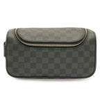 Louis Vuitton Damier Graphite Toilet Pouch Travel Clutch Handbag