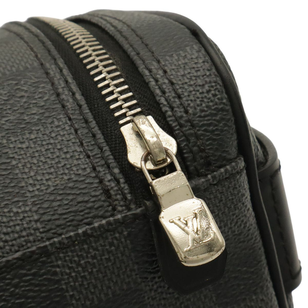 Louis Vuitton Damier Graphite Toilet Pouch Travel Clutch Handbag — view 5