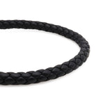 Hermes Glenan Bracelet Leather Metal Black Silver — view 4
