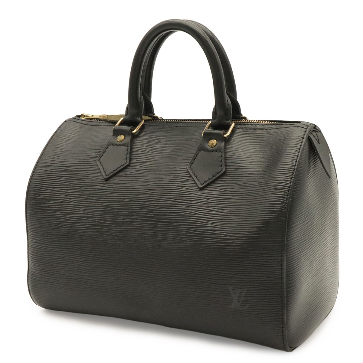 Louis Vuitton Epi Speedy 25 Mini Boston Bag Noir Black Gold — view 2