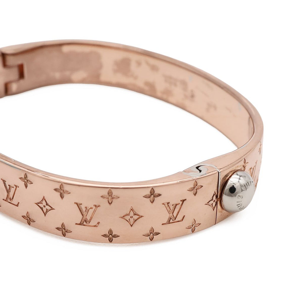 Louis Vuitton Calf Nanogram Bangle Bracelet Pgp Pink Gold — view 4