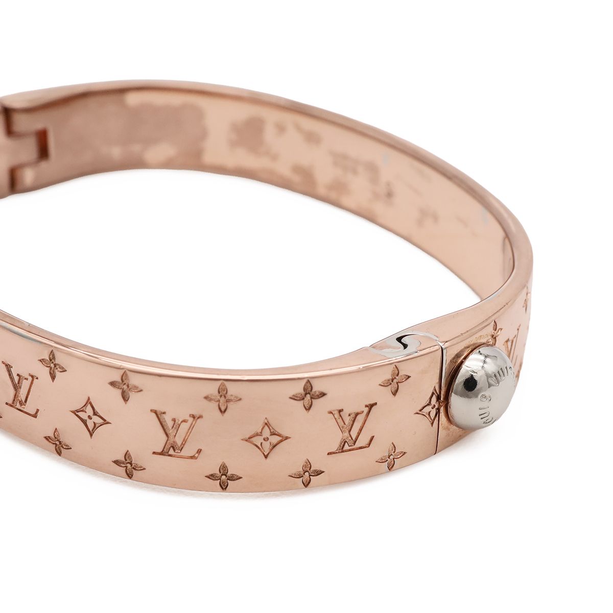 Louis Vuitton Calf Nanogram Bangle Bracelet Pgp Pink Gold — view 4
