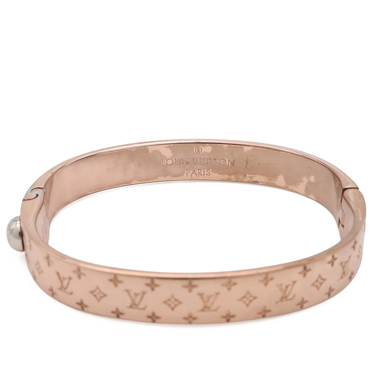 Louis Vuitton Calf Nanogram Bangle Bracelet Pgp Pink Gold — view 5
