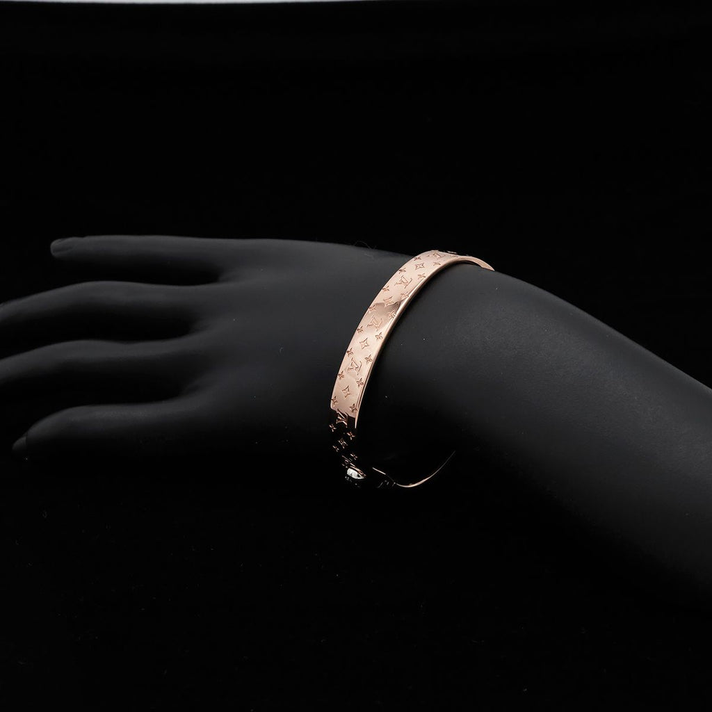 Louis Vuitton Calf Nanogram Bangle Bracelet Pgp Pink Gold — view 6