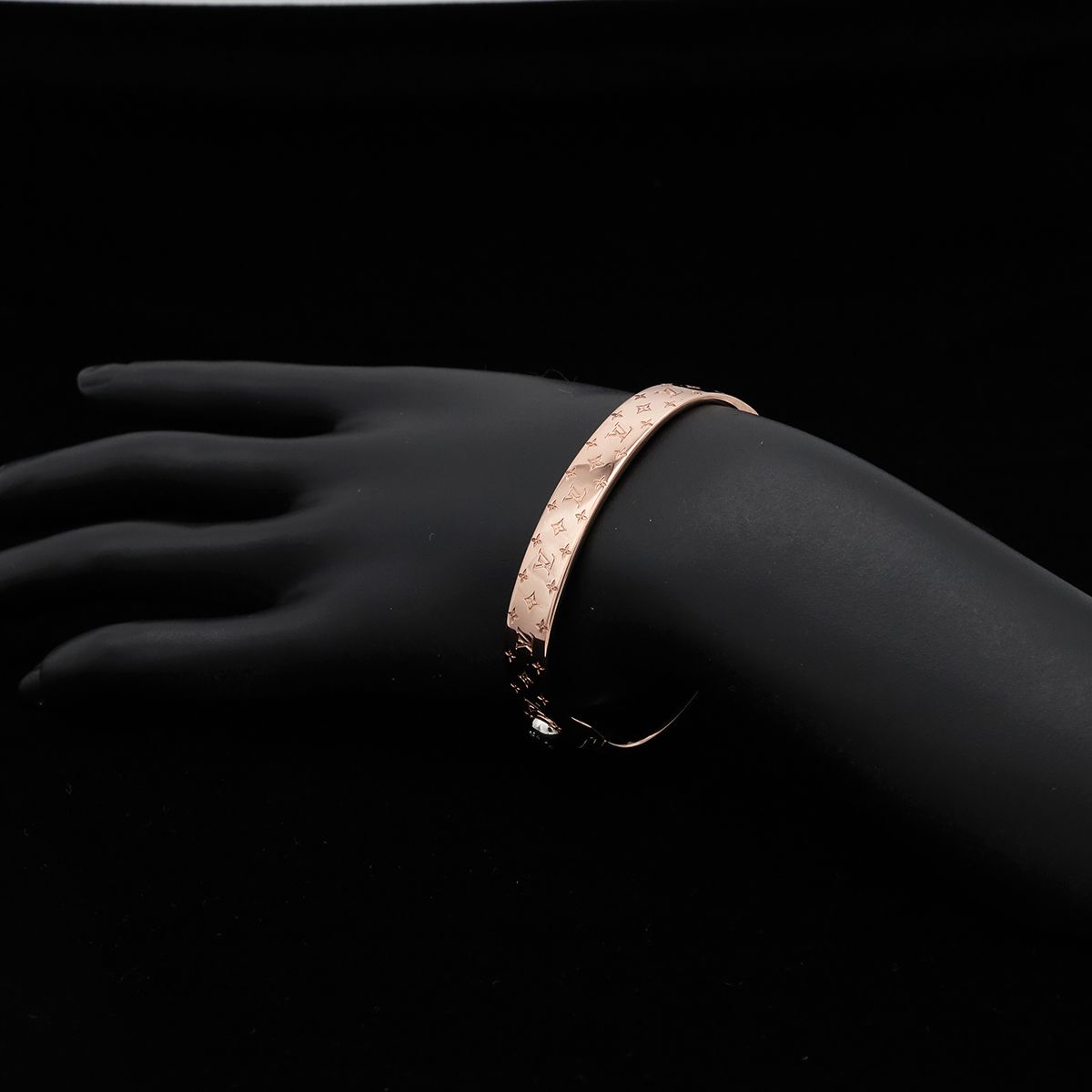 Louis Vuitton Calf Nanogram Bangle Bracelet Pgp Pink Gold — view 6