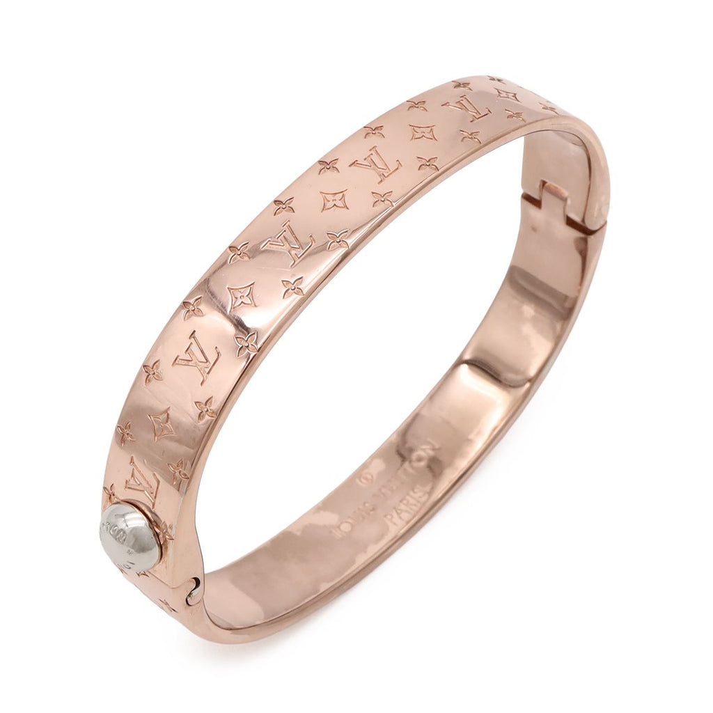 Louis Vuitton Calf Nanogram Bangle Bracelet Pgp Pink Gold — view 3