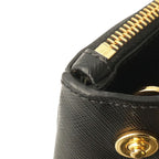 Prada Galleria Triangle Shoulder Bag Crossbody 2-Way Saffiano Leather Nero — view 7