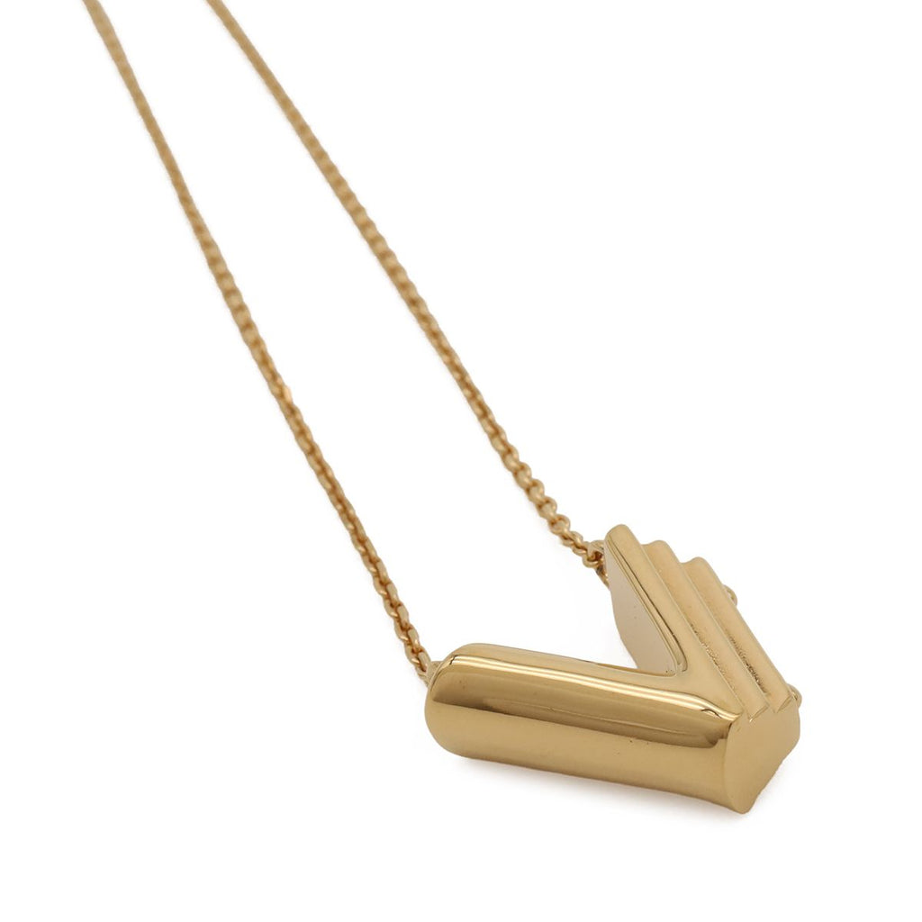 Louis Vuitton Necklace LV&me Initial Alphabet Pendant Gold Plated — view 4