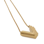 Louis Vuitton Necklace LV&me Initial Alphabet Pendant Gold Plated — view 4