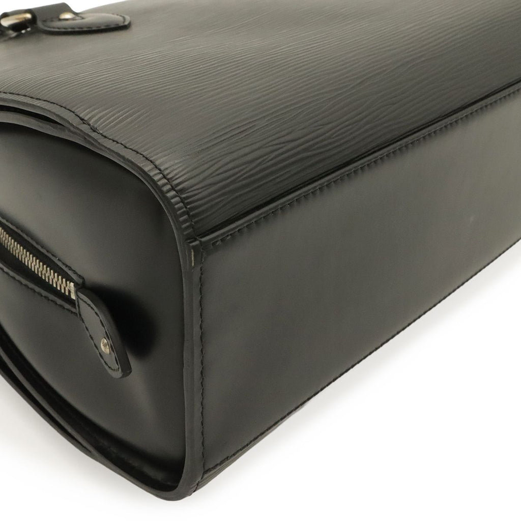 Louis Vuitton Epi Pont Neuf PM Handbag Noir Black Silver — view 3