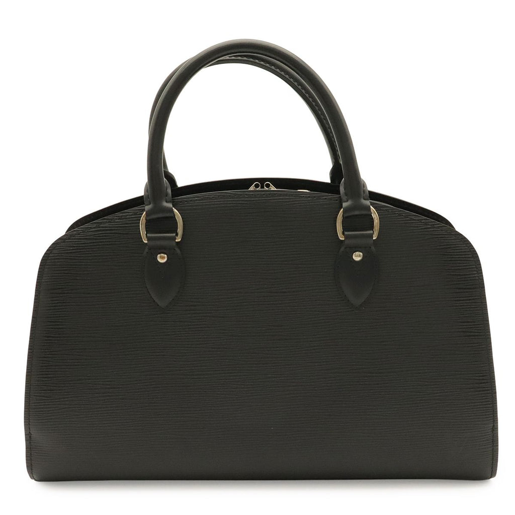 Louis Vuitton Epi Pont Neuf PM Handbag Noir Black Silver