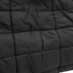 Prada Triangle Logo Tote 2-Way Shoulder Bag Crossbody Quilted Nylon Enamel Nero — view 9