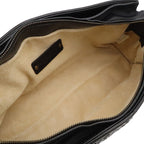 Bottega Veneta Intrecciato Shoulder Bag Pochette Crossbody Leather Black — view 7