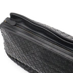 Bottega Veneta Intrecciato Shoulder Bag Pochette Crossbody Leather Black — view 6