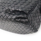 Bottega Veneta Intrecciato Shoulder Bag Pochette Crossbody Leather Black — view 3