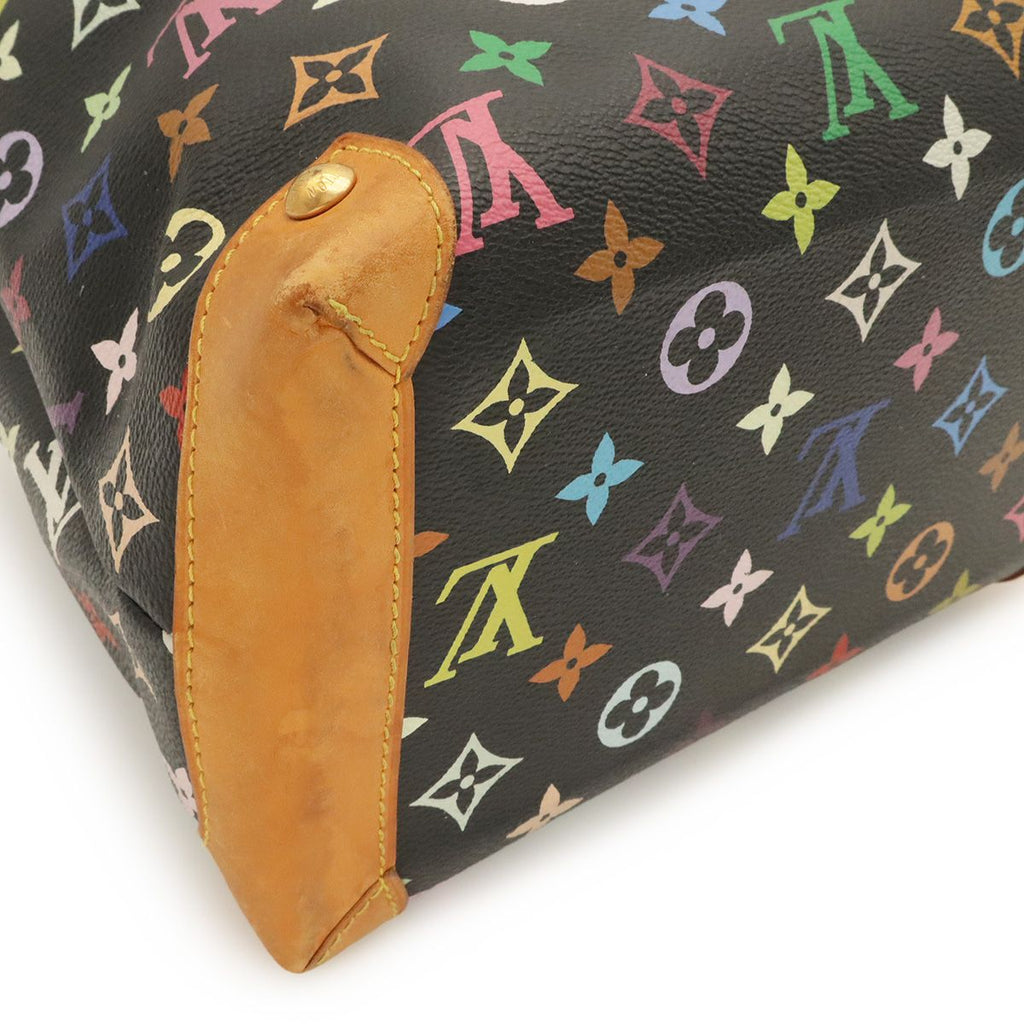 Louis Vuitton Monogram Multicolor Audra Handbag Chain Noir Black — view 3