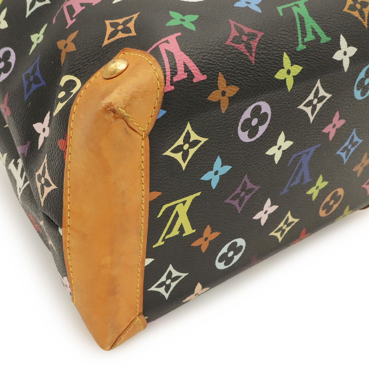 Louis Vuitton Monogram Multicolor Audra Handbag Chain Noir Black — view 3