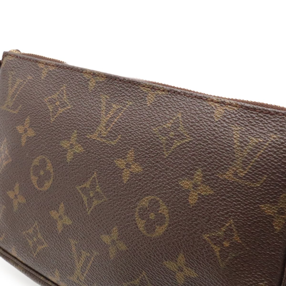 Louis Vuitton Monogram Pochette Soir Pouch Handbag Party — view 7