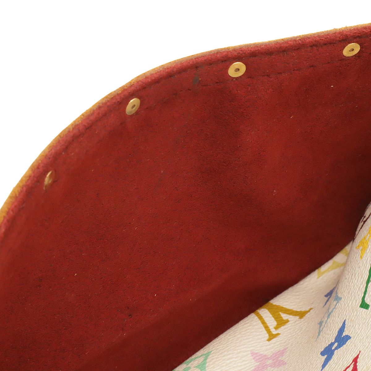 Louis Vuitton Monogram Multicolor Trouville Handbag Blanc White — view 9