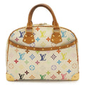 Louis Vuitton Monogram Multicolor Trouville Handbag Blanc White