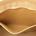 Chanel Quilted CC Logo Reissue Tote Shoulder Bag Caviar Leather Beige Gold — view 9