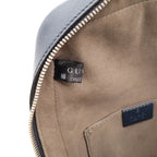Gucci Guccissima Cross Belt Bag Crossbody Leather Navy Blue Silver — view 9