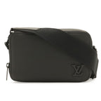 Louis Vuitton LV Aerogram Alpha Wearable Wallet Shoulder Bag 2-Way Clutch Noir