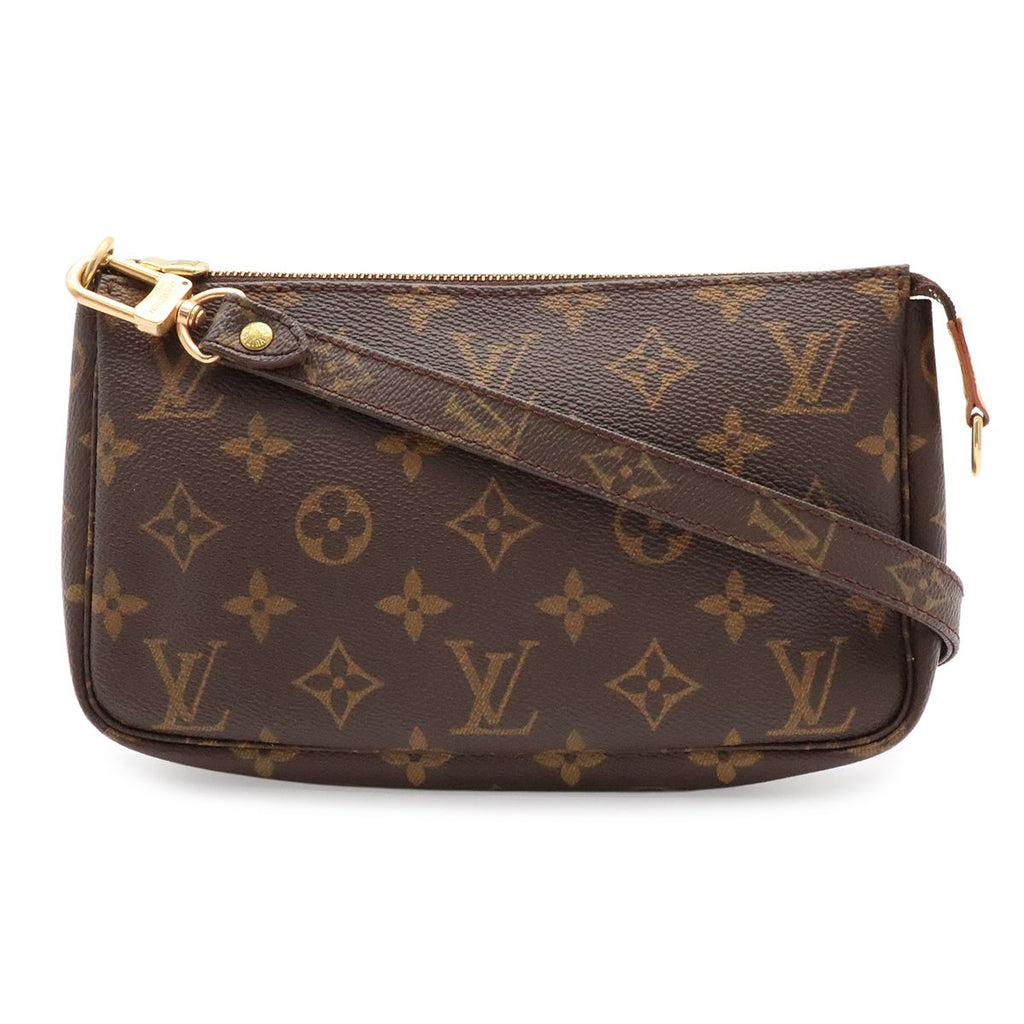 Louis Vuitton Monogram Pochette Soir Pouch Shoulder Bag Crossbody 2-Way Clutch — view 8