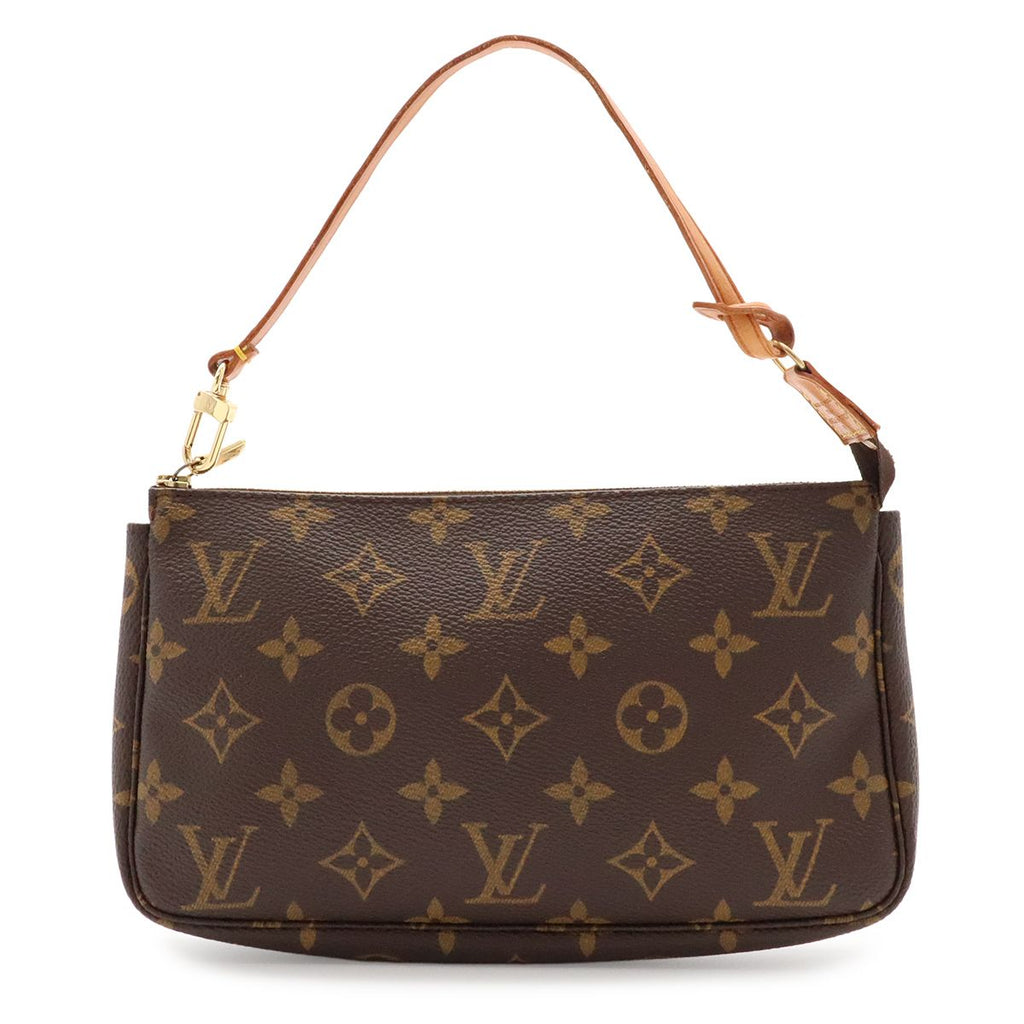 Louis Vuitton Monogram Pochette Soir Pouch Shoulder Bag Crossbody 2-Way Clutch