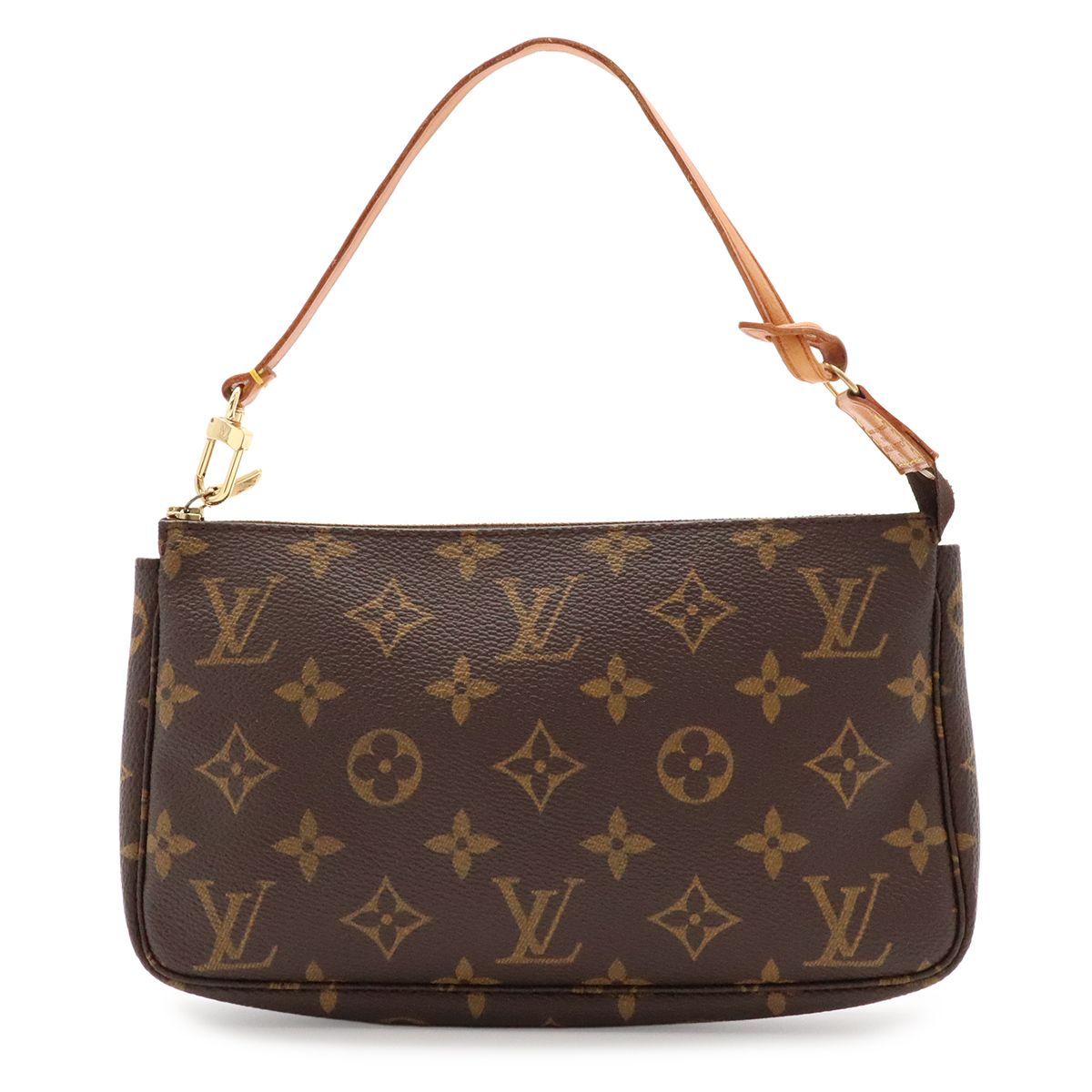 Louis Vuitton Monogram Pochette Soir Pouch Shoulder Bag Crossbody 2-Way Clutch