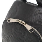 Gucci Jumbo GG Cross Belt Bag Crossbody Leather Black Silver — view 7