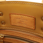 Louis Vuitton Monogram Vernis Reed PM Tote Mini Enamel Noisette Beige — view 8