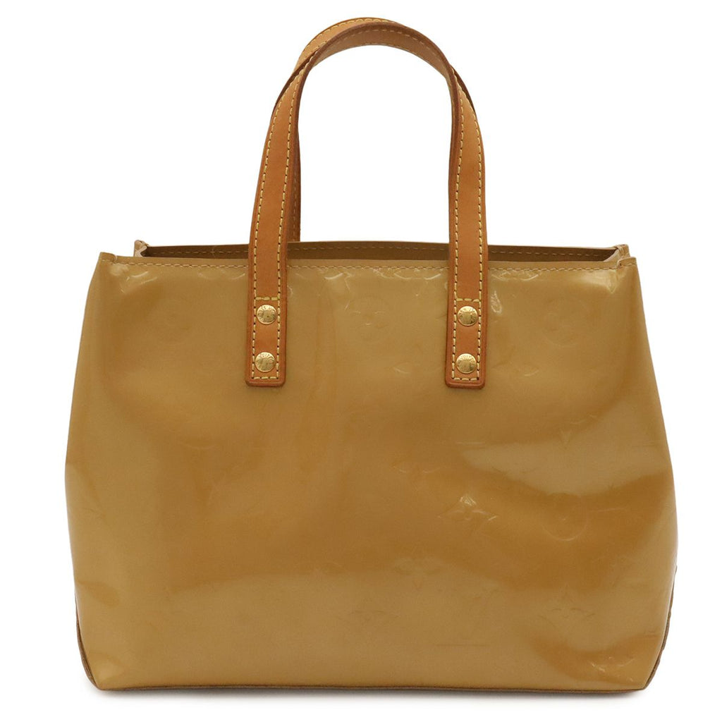 Louis Vuitton Monogram Vernis Reed PM Tote Mini Enamel Noisette Beige