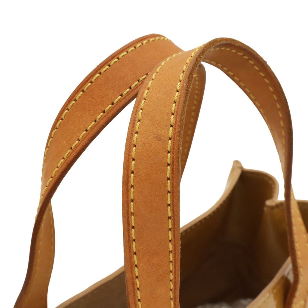 Louis Vuitton Monogram Vernis Reed PM Tote Mini Enamel Noisette Beige — view 4