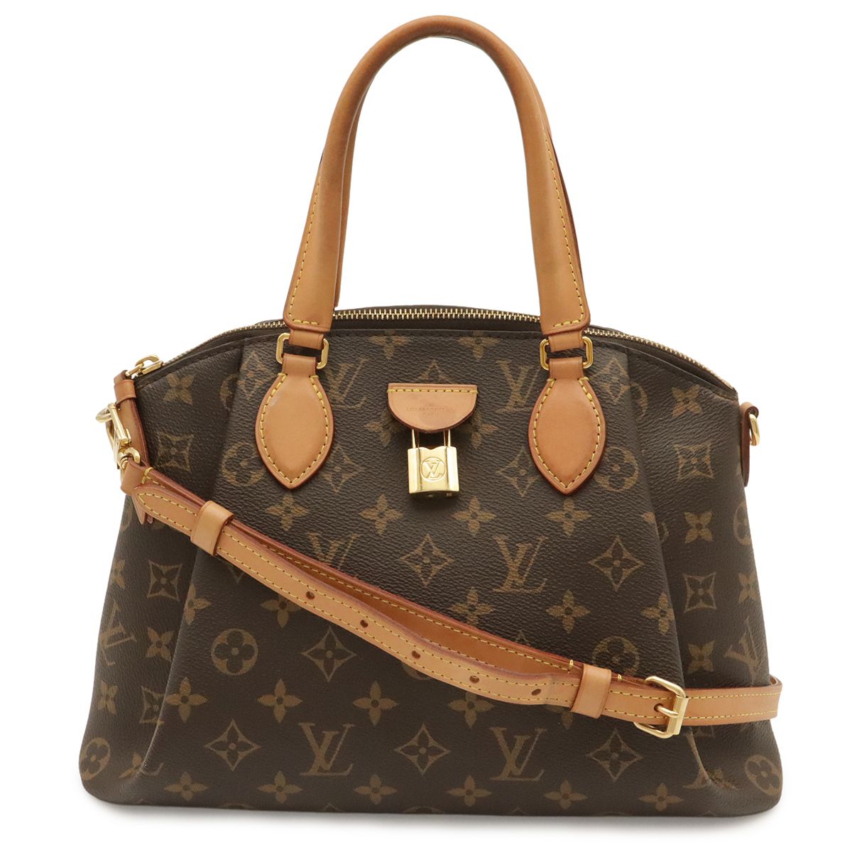 Louis Vuitton Monogram Rivoli PM Tote 2-Way Shoulder Bag Crossbody Key Missing