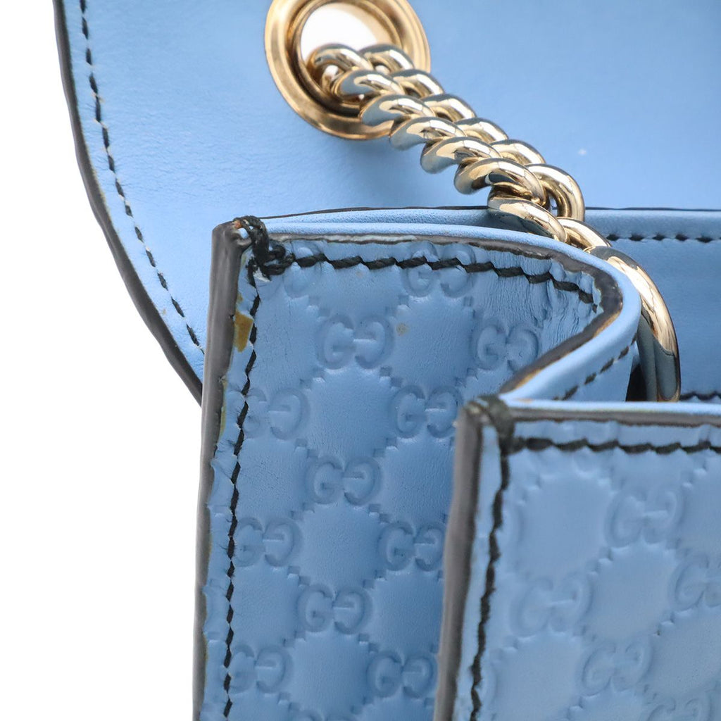 Gucci Micro Guccissima Emily Chain Shoulder Bag Pochette Fringe Tassel Leather — view 6