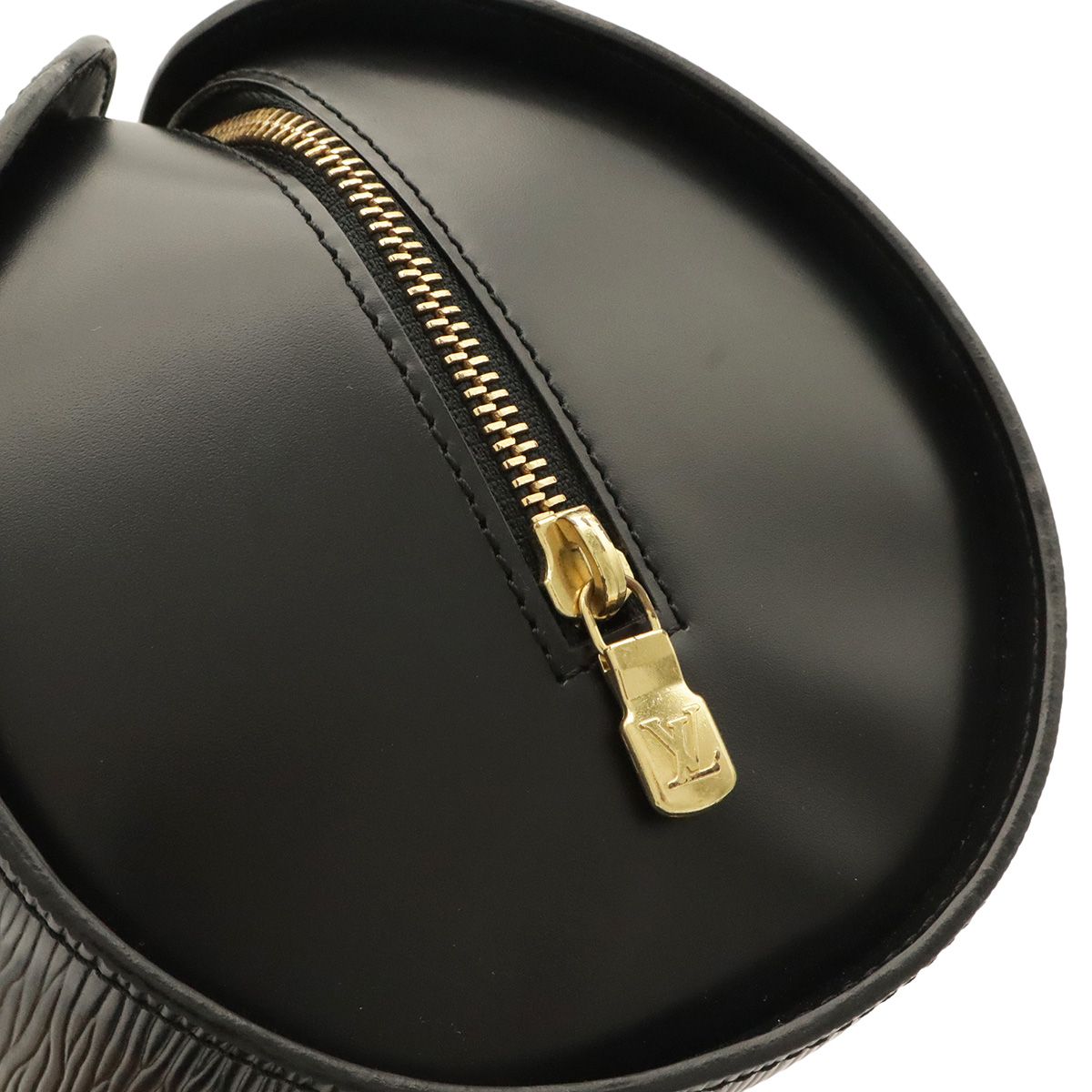 Louis Vuitton Epi Shoulder Bag Leather Noir Black — view 5