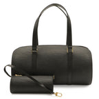Louis Vuitton Epi Shoulder Bag Leather Noir Black