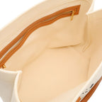 Celine Horizontal Cabas Print Tote Canvas Leather Natural — view 5