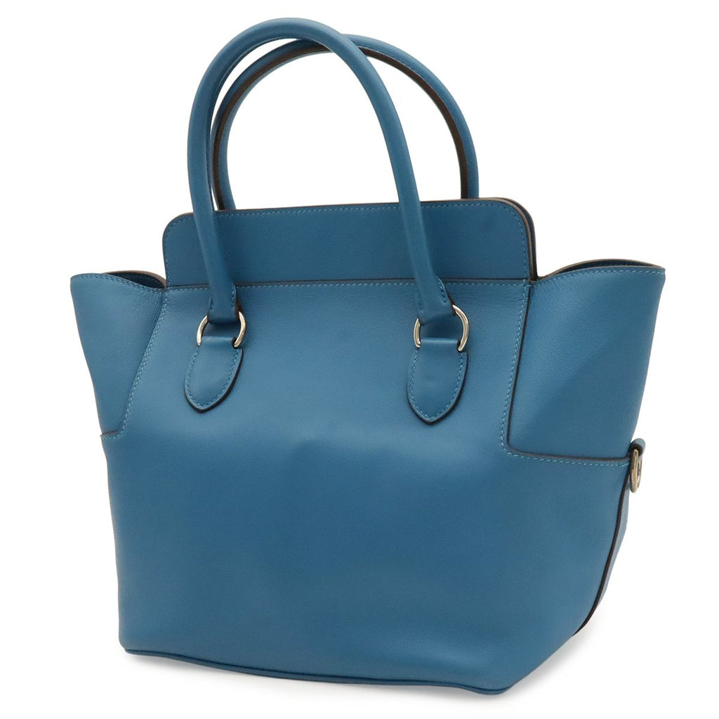 Hermes Toolbox 20 Tote Veau Swift Blue Silver — view 2
