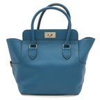 Hermes Toolbox 20 Tote Veau Swift Blue Silver