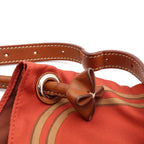 Hermes Silky City PM Bride de Gala Shoulder Bag Silk Terracotta Brown Pouch — view 5