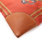 Hermes Silky City PM Bride de Gala Shoulder Bag Silk Terracotta Brown Pouch — view 3