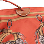 Hermes Silky City PM Bride de Gala Shoulder Bag Silk Terracotta Brown Pouch — view 7
