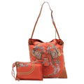 Hermes Silky City PM Bride de Gala Shoulder Bag Silk Terracotta Brown Pouch