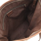 Gucci Abbey GG Canvas Shoulder Bag Crossbody Leather Khaki Beige Brown Gold — view 5