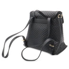 Gucci Micro Guccissima Backpack Leather Black Gold — view 2
