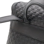 Gucci Micro Guccissima Backpack Leather Black Gold — view 4