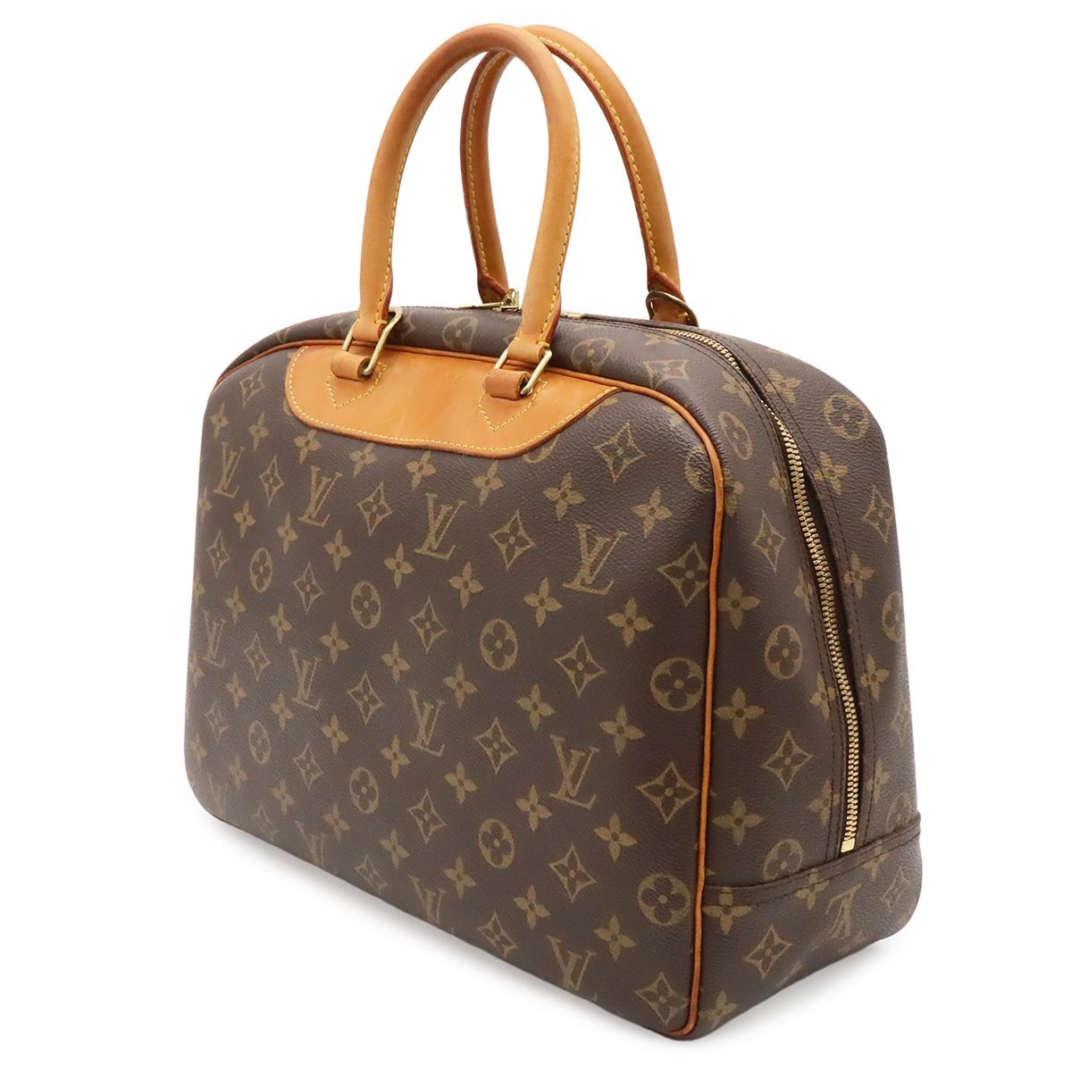 Louis Vuitton Monogram Bowling Vanity Deauville Mini Boston Bag Purse — view 2