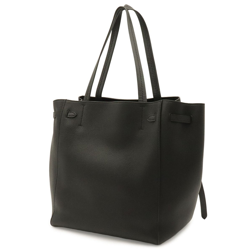 Celine Cabas Phantom Small Tote Shoulder Bag Semi Leather Black — view 2